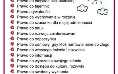 Zdjęcie do 20 listopada to Międzynarodowy oraz Og&oacute;lnopolski Dzień Praw Dziecka. 