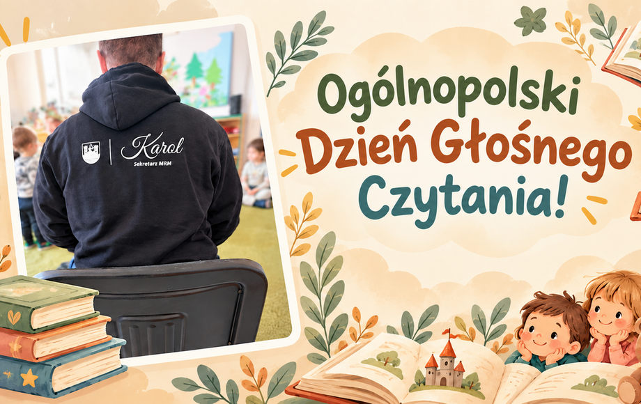 Ogólnopolski Dzień Głośnego Czytania – Karol Połeć odwiedza przedszkole