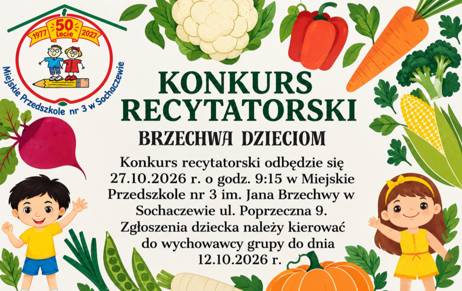 Konkurs recytatorski z okazji 50-lecia placówki