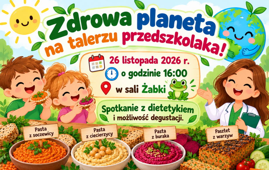 Spotkanie dla rodziców o diecie planetarnej w przedszkolu